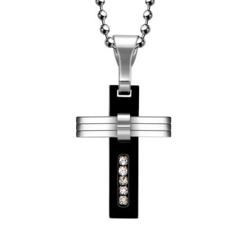 2016 Hdx Steel Cross Jewelry Pendant with Diamond